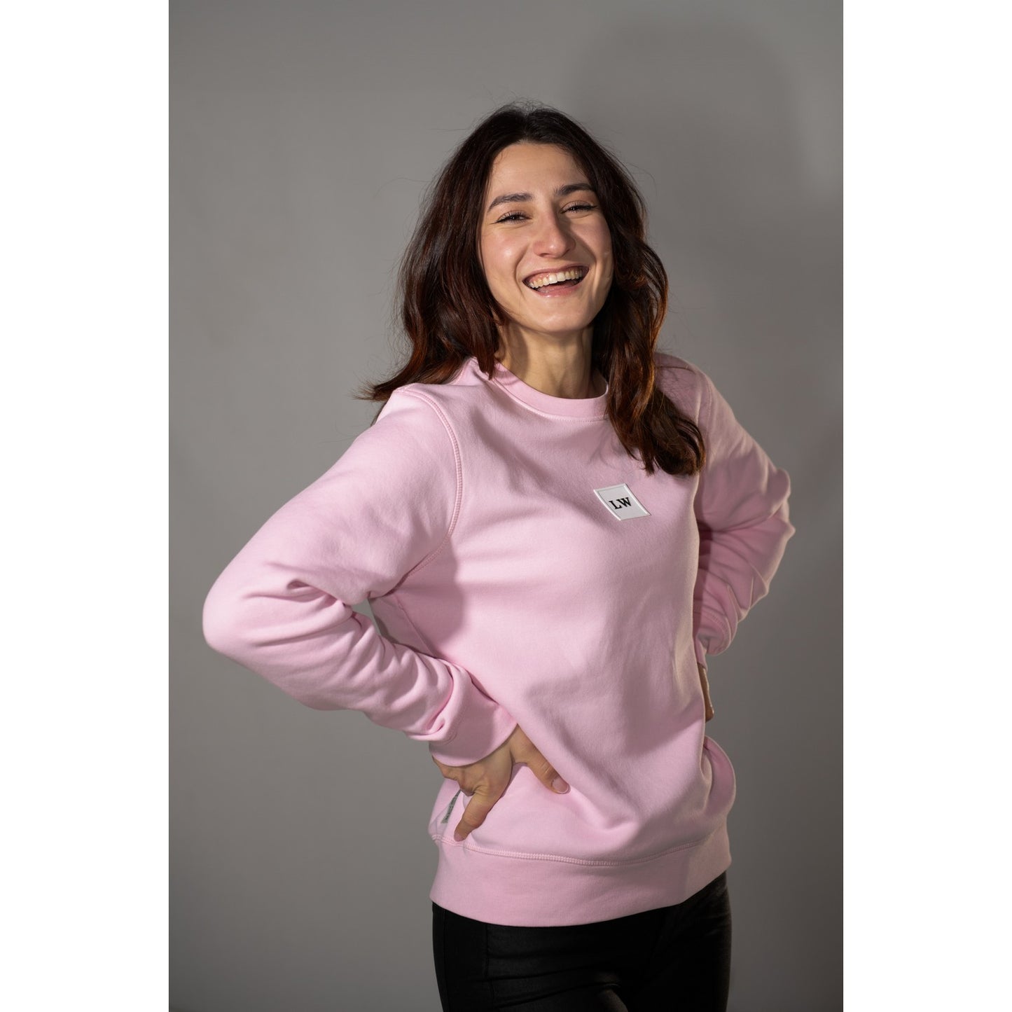 Felpa LeWolf a Girocollo COLLINA Rosa Unisex
