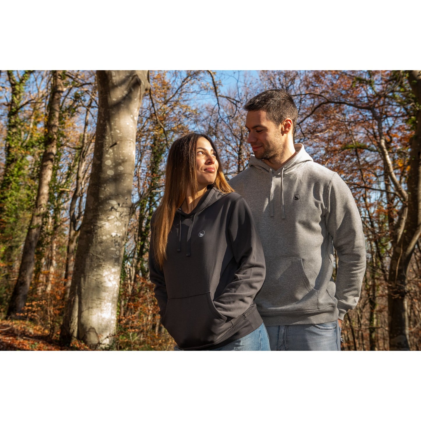 Felpa LeWolf con Cappuccio MADDALENA Grigia Unisex
