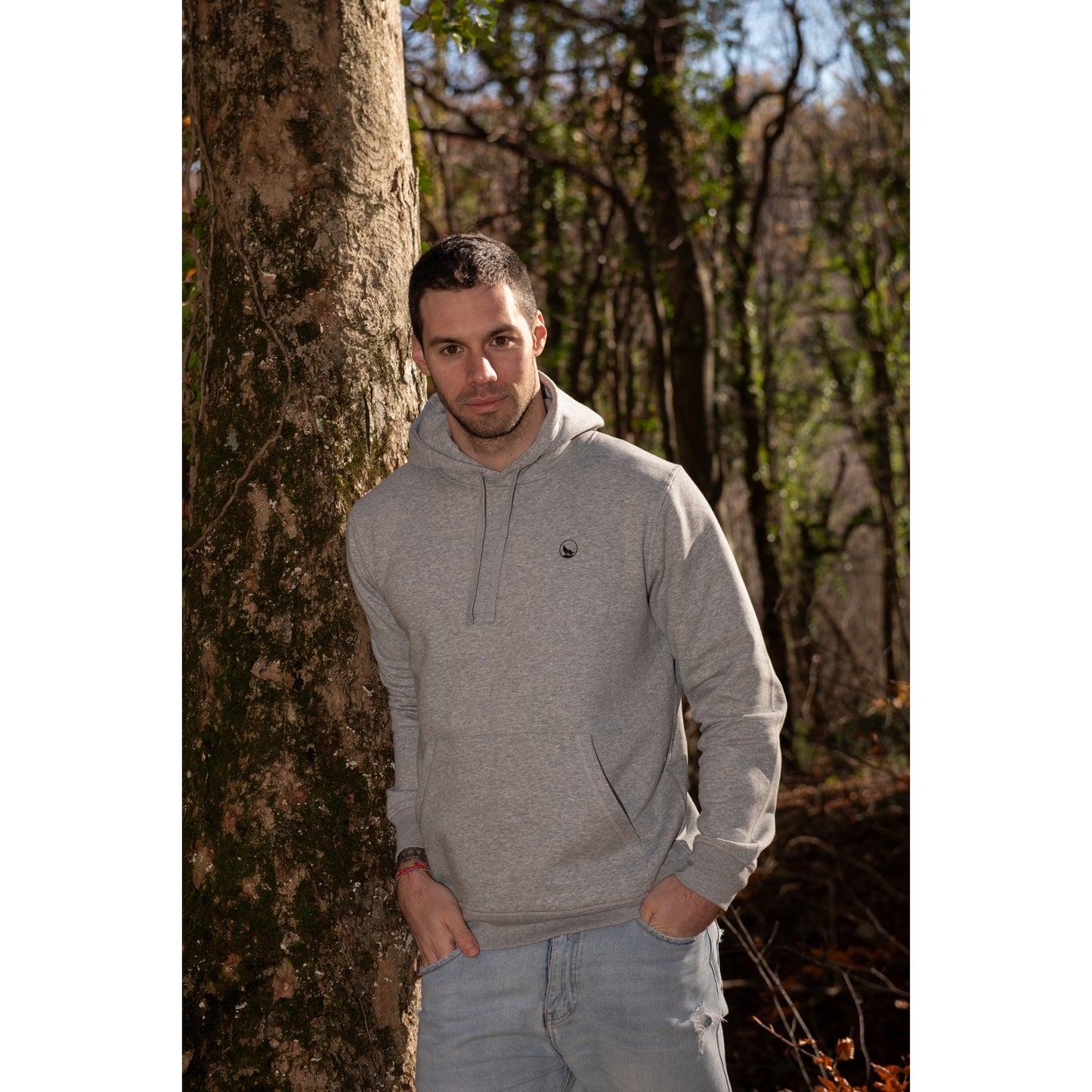 Felpa LeWolf con Cappuccio MADDALENA Grigia Unisex