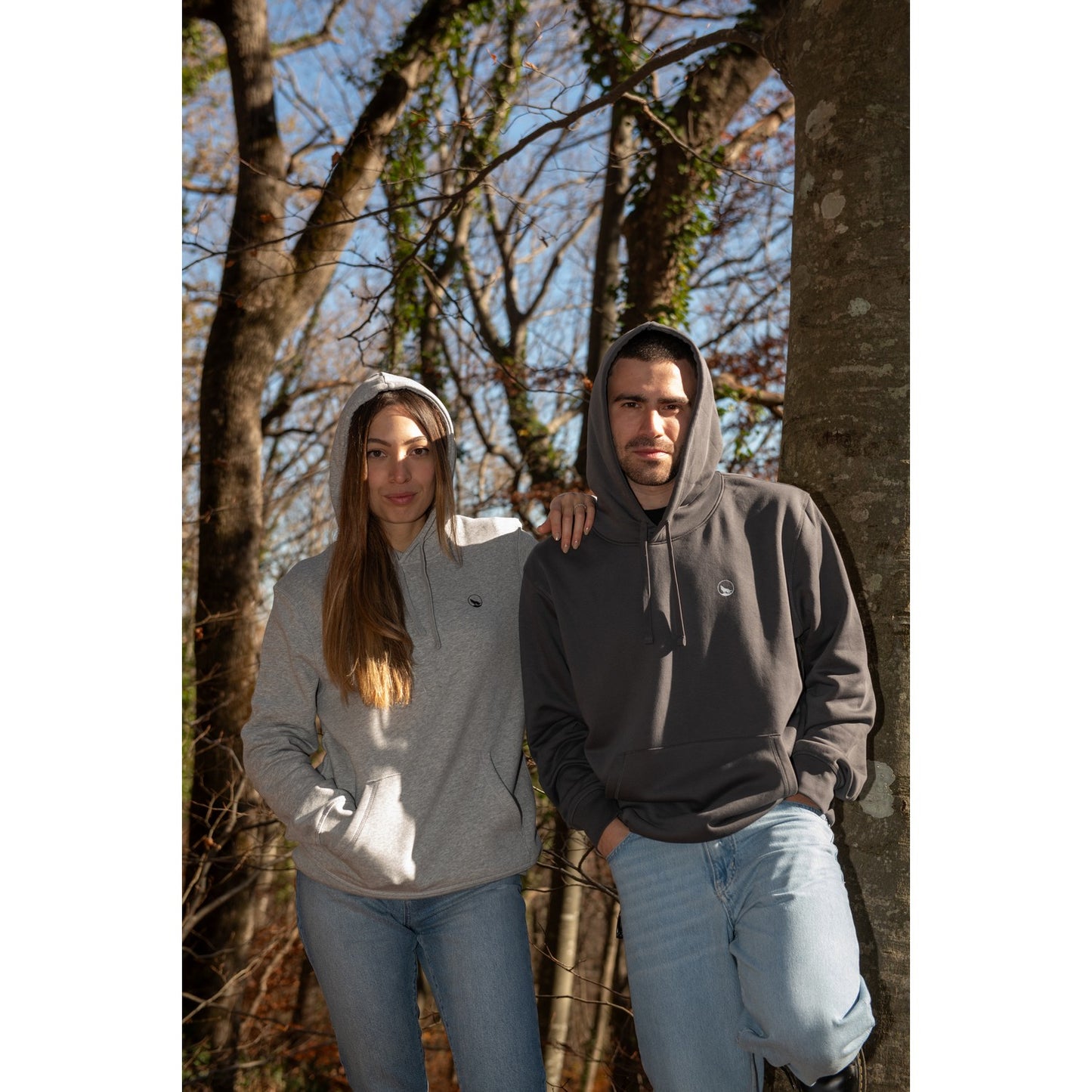 Felpa LeWolf con Cappuccio MADDALENA Grigia Unisex