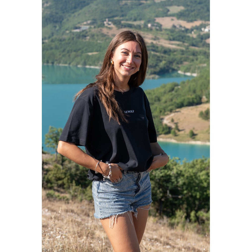 T-Shirt LAKE 100% Cotone Nero