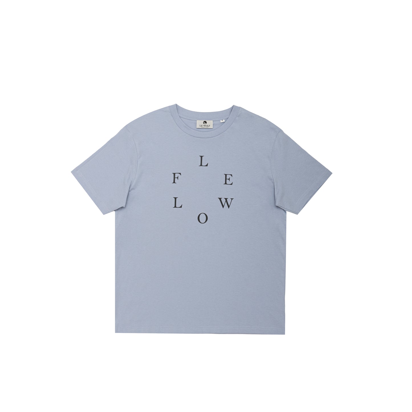 LEWOLF Mood Street Unisex T-Shirt 100% Organic Cotton Pastel Green