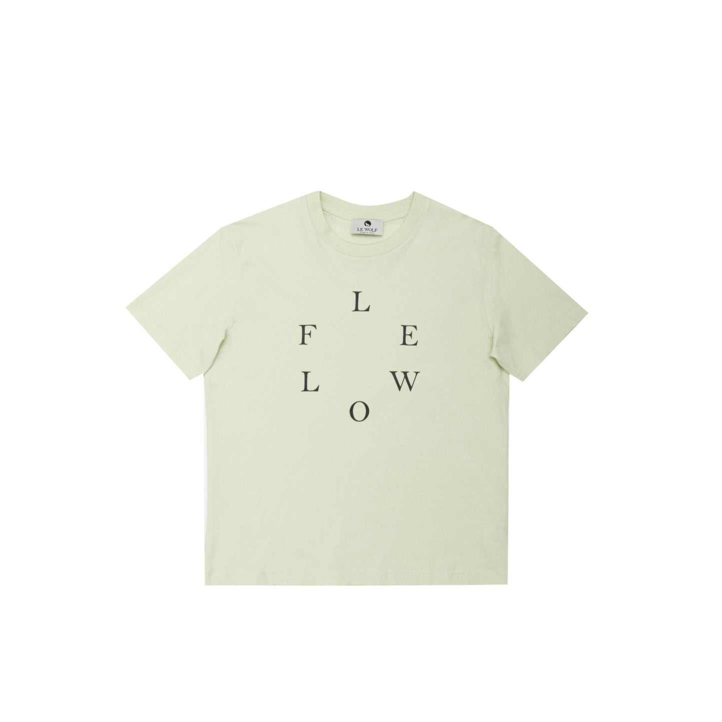 PIZZOMETA T-Shirt 100% Pastel Green Cotton 
