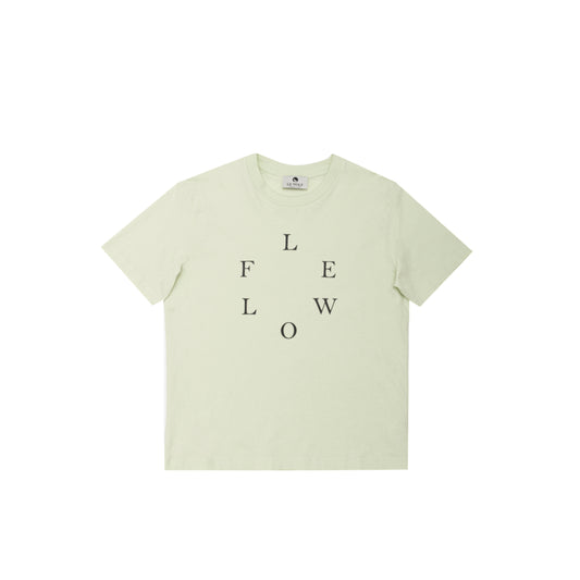 PIZZOMETA T-Shirt 100% Pastel Green Cotton 