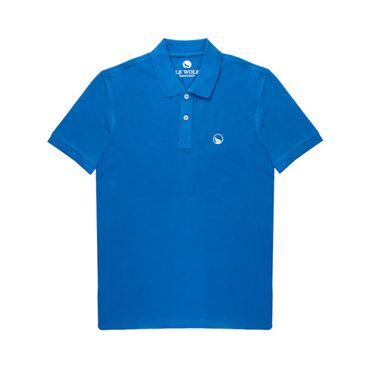 Polo MADDALENA 100% Cotone Biologico Blue Elettrico