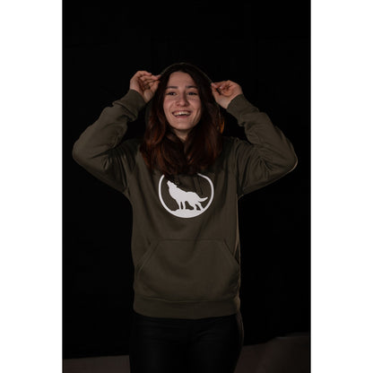 Felpa LeWolf con Cappuccio MADDALENA Kaki Unisex