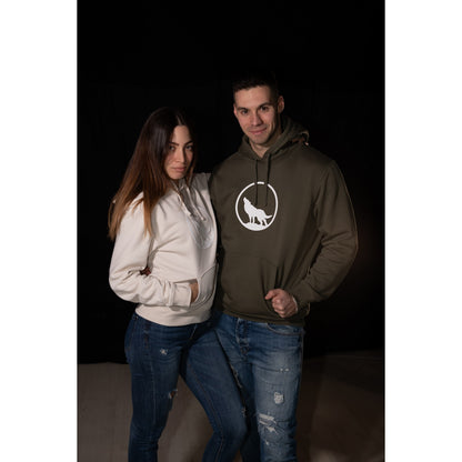 Felpa LeWolf con Cappuccio MADDALENA Kaki Unisex