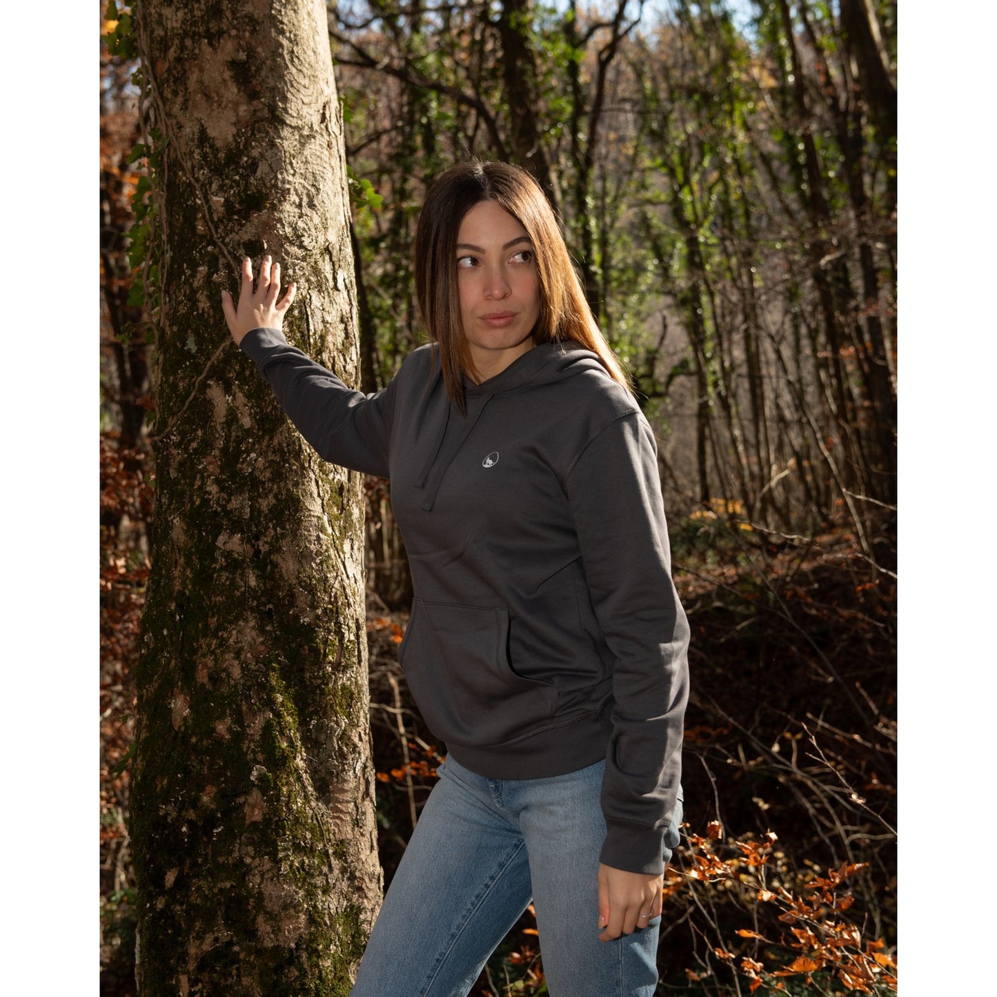 Felpa LeWolf con Cappuccio MADDALENA Antracite Unisex