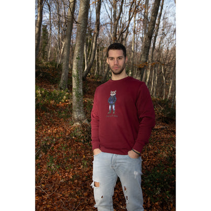 Felpa LeWolf a Girocollo VETTORE BORDEAUX Unisex