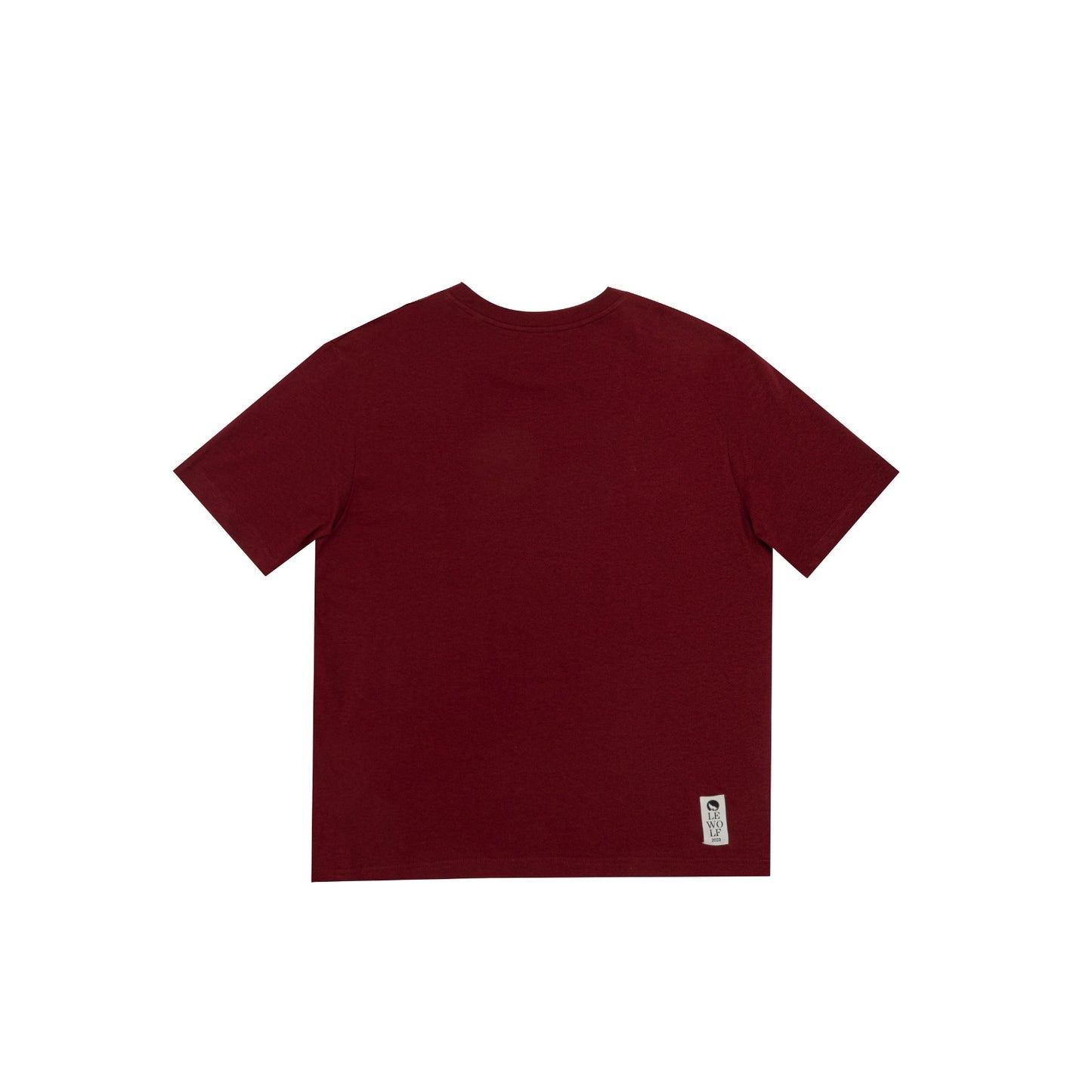 T-Shirt SASSOTETTO 100% Cotton Red Burgundy 
