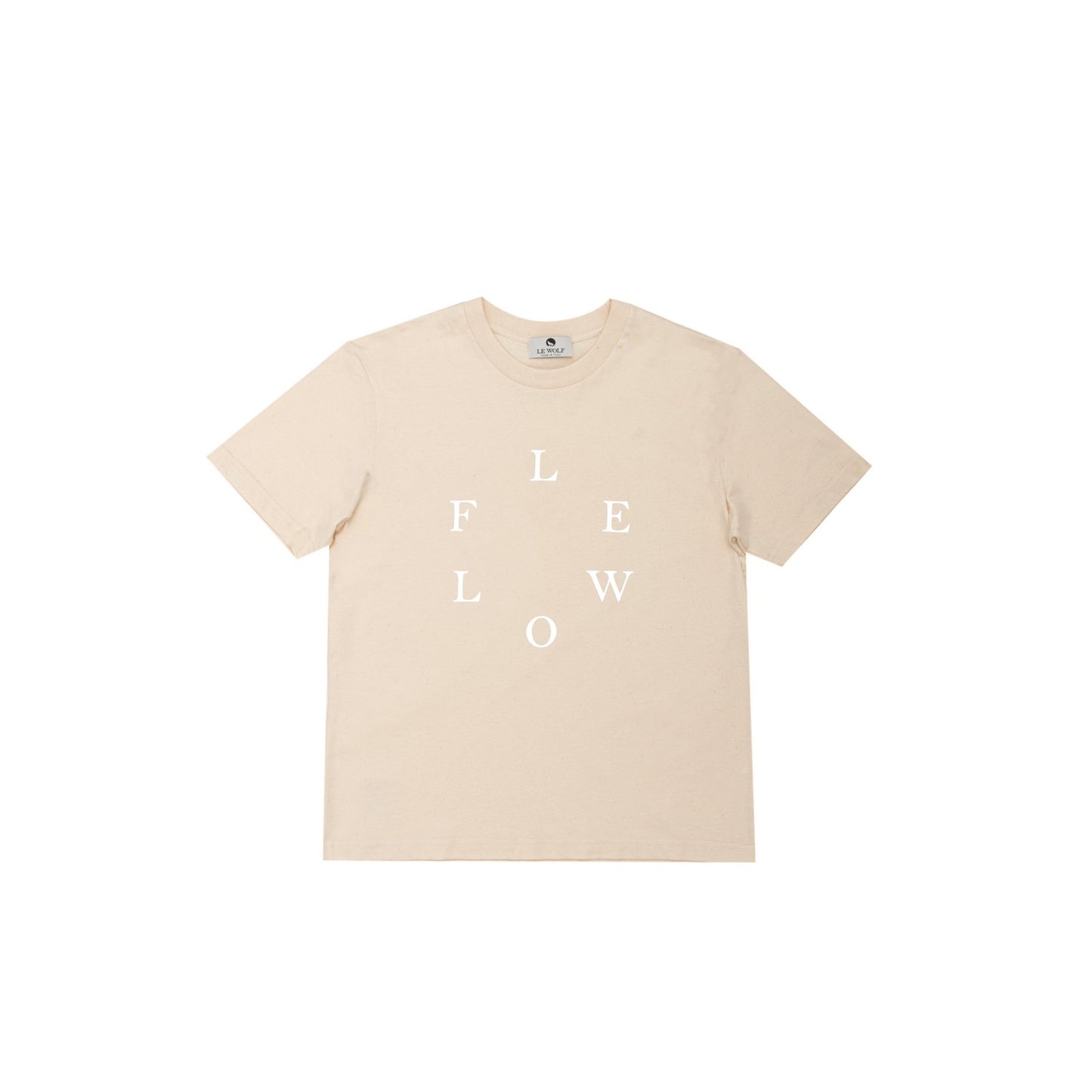 LEWOLF Mood Street Unisex T-Shirt 100% Organic Cotton Pastel Green