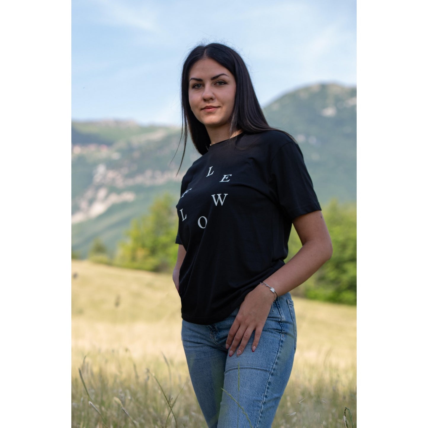 LEWOLF Mood Street Unisex T-Shirt 100% Organic Cotton Pastel Green