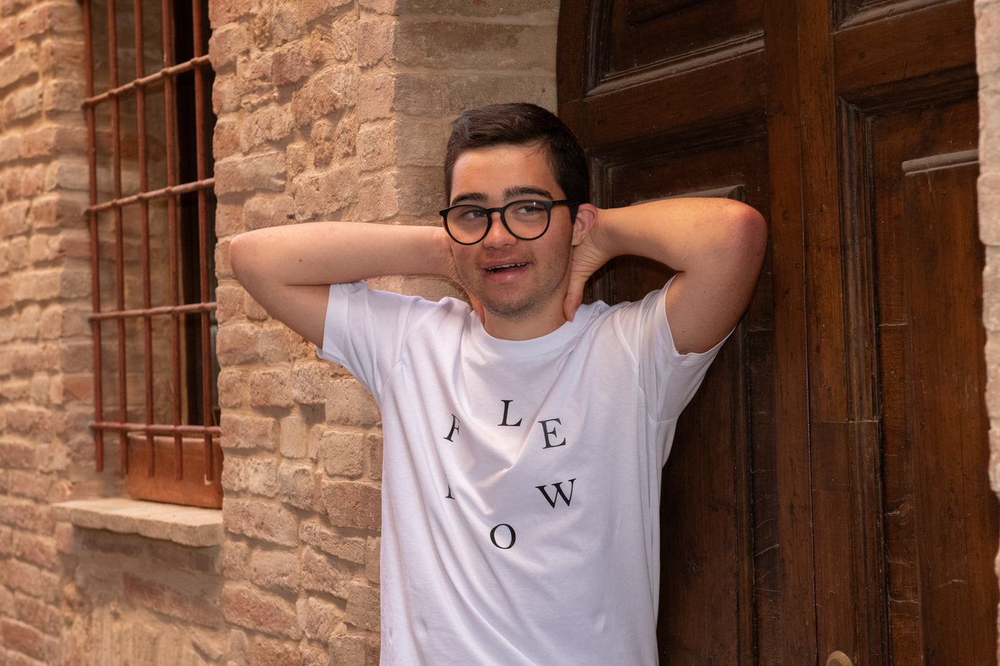 LEWOLF Mood Street Unisex T-Shirt 100% Organic Cotton Pastel Green